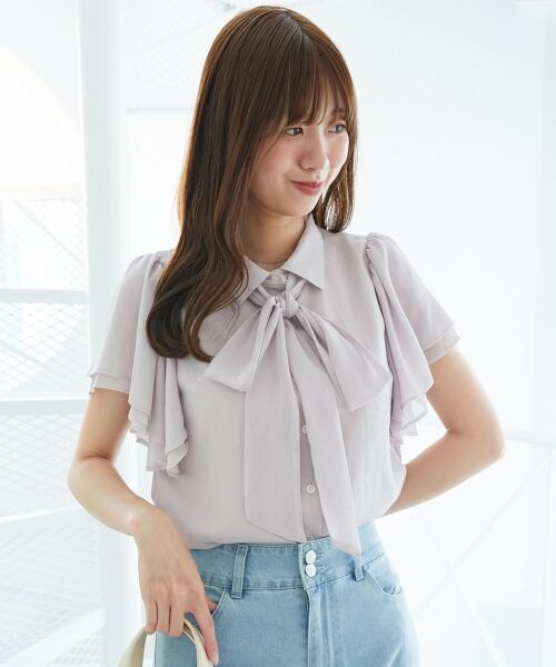 MAJESTIC LEGON / マジェスティックレゴン シャツ・ブラウス | 2wayフリルスリーブブラウス | 詳細4