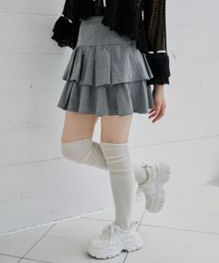 MAJESTIC LEGON / マジェスティックレゴン ミニ・ひざ丈スカート | アソートティアードミニスカパン