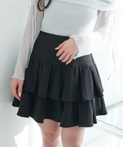 MAJESTIC LEGON / マジェスティックレゴン ミニ・ひざ丈スカート | アソートティアードミニスカパン