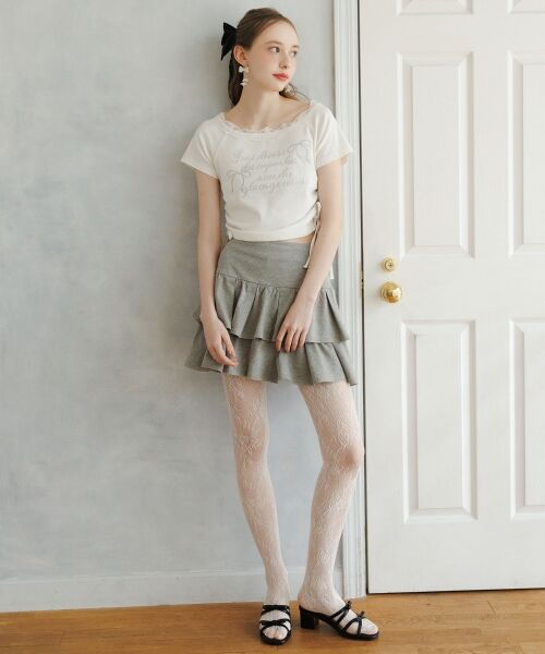 MAJESTIC LEGON / マジェスティックレゴン ミニ・ひざ丈スカート | アソートティアードミニスカパン | 詳細12