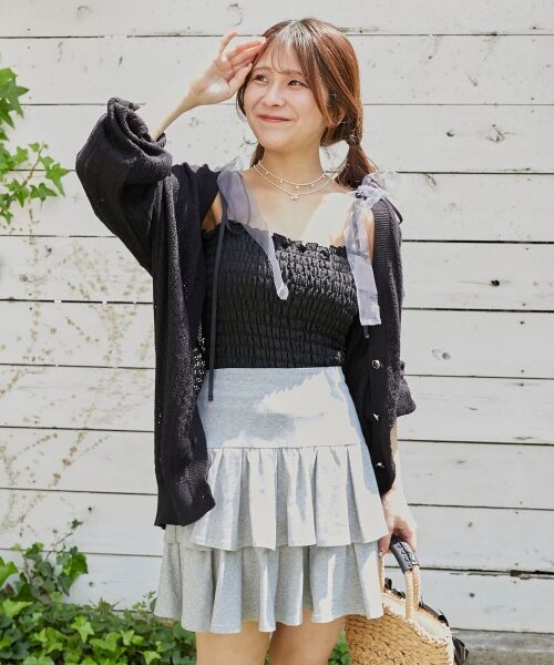 MAJESTIC LEGON / マジェスティックレゴン ミニ・ひざ丈スカート | アソートティアードミニスカパン | 詳細18