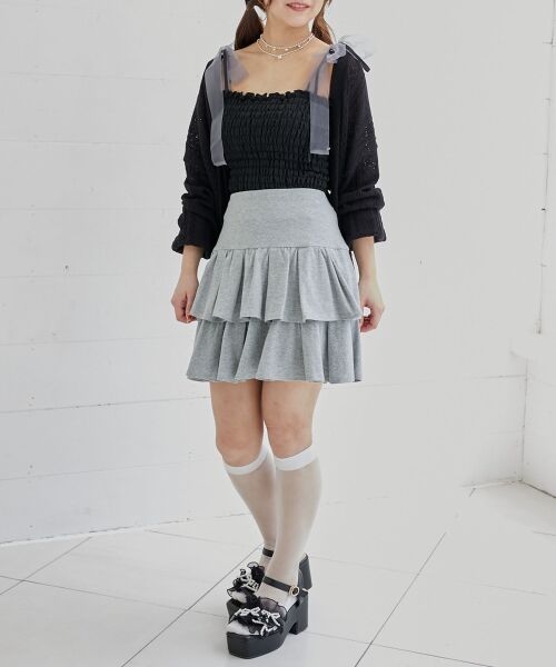 MAJESTIC LEGON / マジェスティックレゴン ミニ・ひざ丈スカート | アソートティアードミニスカパン | 詳細19