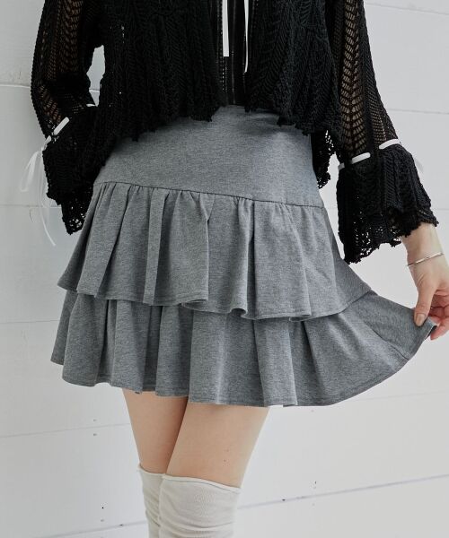 MAJESTIC LEGON / マジェスティックレゴン ミニ・ひざ丈スカート | アソートティアードミニスカパン | 詳細29