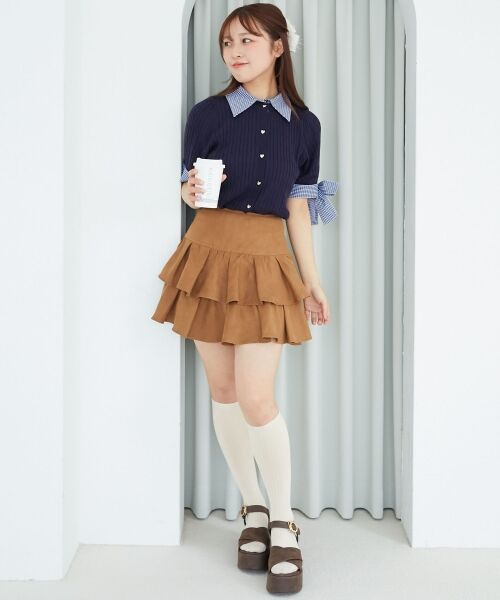 MAJESTIC LEGON / マジェスティックレゴン ミニ・ひざ丈スカート | アソートティアードミニスカパン | 詳細3