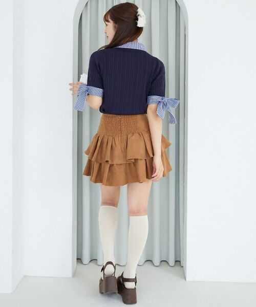 MAJESTIC LEGON / マジェスティックレゴン ミニ・ひざ丈スカート | アソートティアードミニスカパン | 詳細5