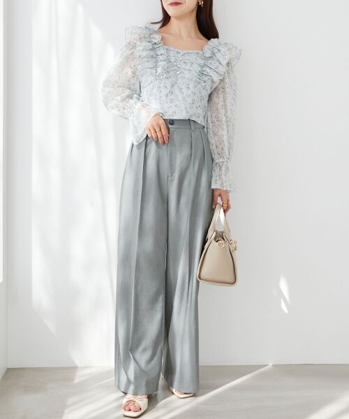 MAJESTIC LEGON / マジェスティックレゴン その他パンツ | センタープレスタックワイドパンツ | 詳細17