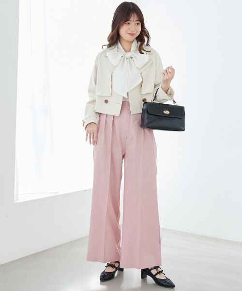 MAJESTIC LEGON / マジェスティックレゴン その他パンツ | センタープレスタックワイドパンツ | 詳細2