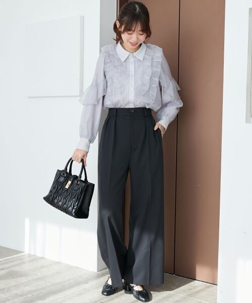 MAJESTIC LEGON / マジェスティックレゴン その他パンツ | センタープレスタックワイドパンツ | 詳細26