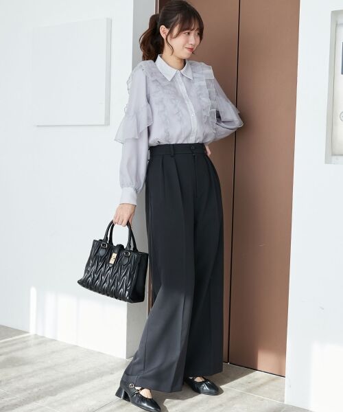 MAJESTIC LEGON / マジェスティックレゴン その他パンツ | センタープレスタックワイドパンツ | 詳細27