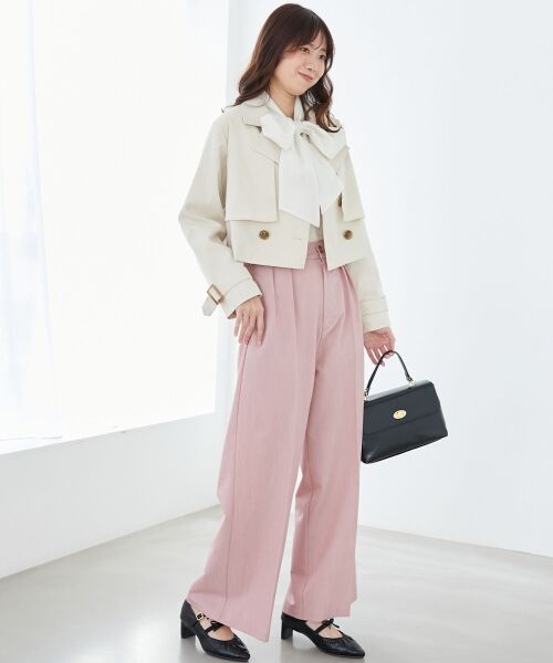 MAJESTIC LEGON / マジェスティックレゴン その他パンツ | センタープレスタックワイドパンツ | 詳細3