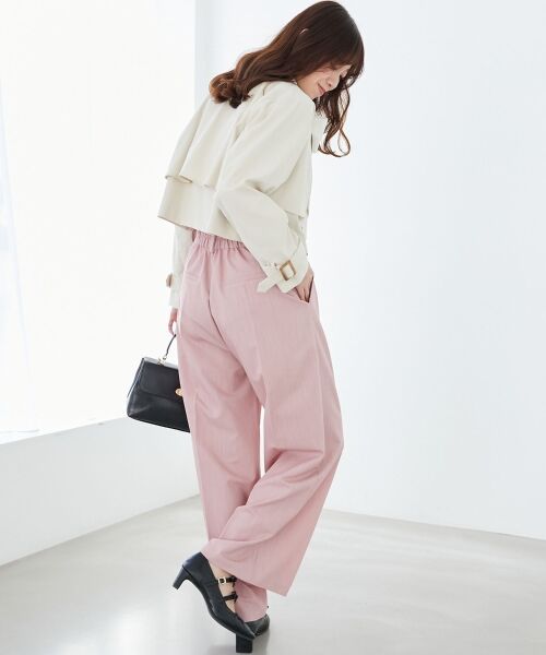 MAJESTIC LEGON / マジェスティックレゴン その他パンツ | センタープレスタックワイドパンツ | 詳細4