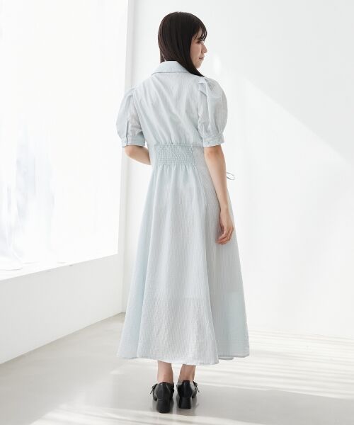 MAJESTIC LEGON / マジェスティックレゴン ロング・マキシ丈ワンピース | サイドレースアップシャツワンピース | 詳細22