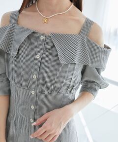 MAJESTIC LEGON / マジェスティックレゴン ロング・マキシ丈ワンピース | オフショルシャツワンピース