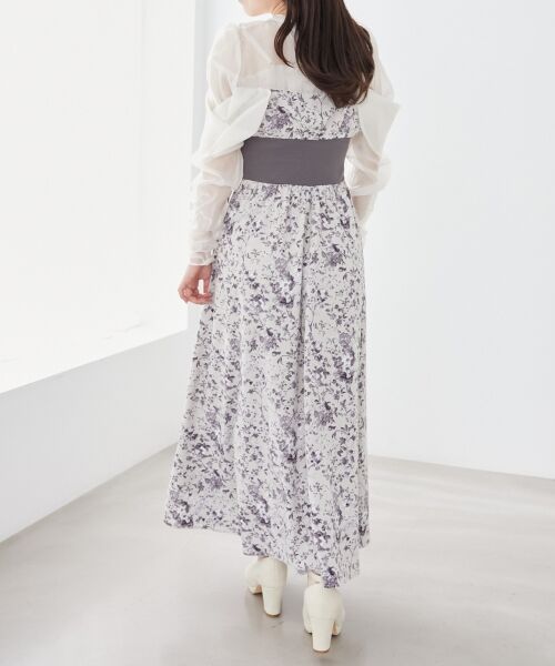 MAJESTIC LEGON / マジェスティックレゴン ロング・マキシ丈ワンピース | シアードッキングコルセットワンピース | 詳細12