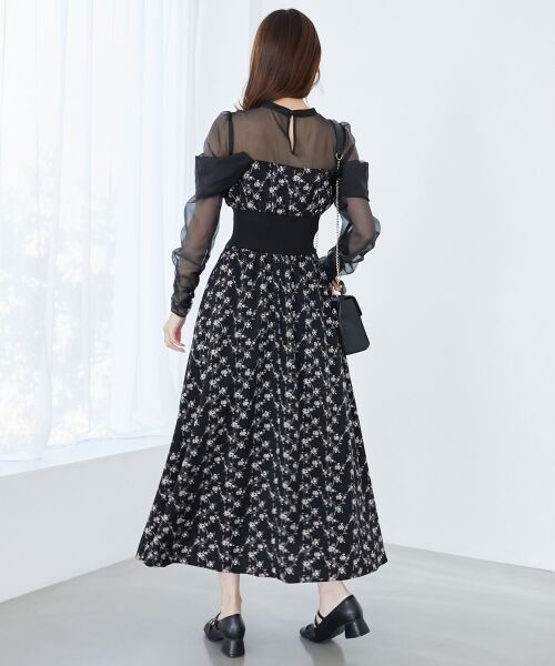 MAJESTIC LEGON / マジェスティックレゴン ロング・マキシ丈ワンピース | シアードッキングコルセットワンピース | 詳細16