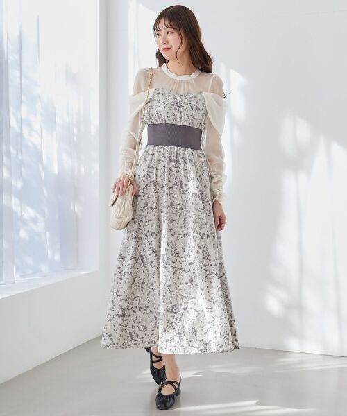 MAJESTIC LEGON / マジェスティックレゴン ロング・マキシ丈ワンピース | シアードッキングコルセットワンピース | 詳細2