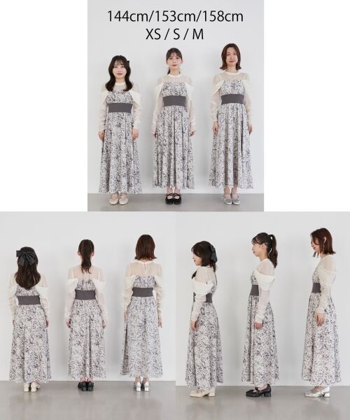 MAJESTIC LEGON / マジェスティックレゴン ロング・マキシ丈ワンピース | シアードッキングコルセットワンピース | 詳細22