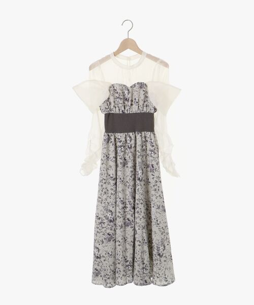 MAJESTIC LEGON / マジェスティックレゴン ロング・マキシ丈ワンピース | シアードッキングコルセットワンピース | 詳細23