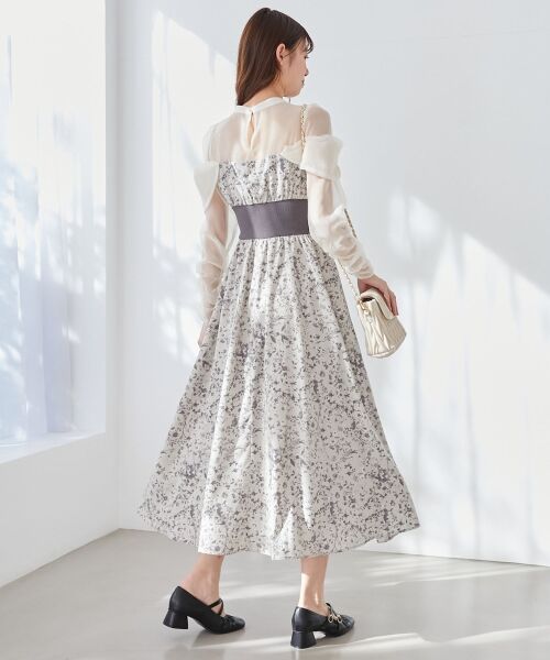 MAJESTIC LEGON / マジェスティックレゴン ロング・マキシ丈ワンピース | シアードッキングコルセットワンピース | 詳細4