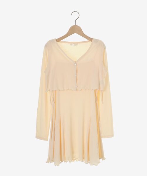 MAJESTIC LEGON / マジェスティックレゴン ミニ丈・ひざ丈ワンピース | カーデセット肩リボンキャミワンピ | 詳細23