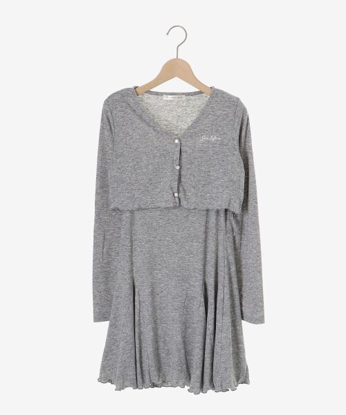 MAJESTIC LEGON / マジェスティックレゴン ミニ丈・ひざ丈ワンピース | カーデセット肩リボンキャミワンピ | 詳細24