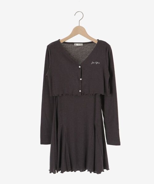 MAJESTIC LEGON / マジェスティックレゴン ミニ丈・ひざ丈ワンピース | カーデセット肩リボンキャミワンピ | 詳細25