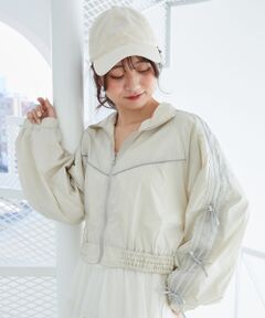 MAJESTIC LEGON / マジェスティックレゴン ブルゾン | リボンライントラックブルゾン