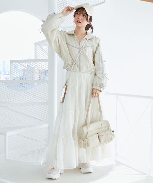 MAJESTIC LEGON / マジェスティックレゴン ブルゾン | リボンライントラックブルゾン | 詳細1