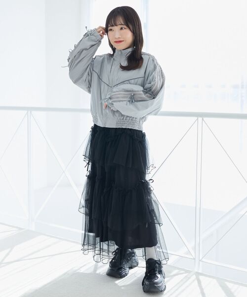 MAJESTIC LEGON / マジェスティックレゴン ブルゾン | リボンライントラックブルゾン | 詳細17