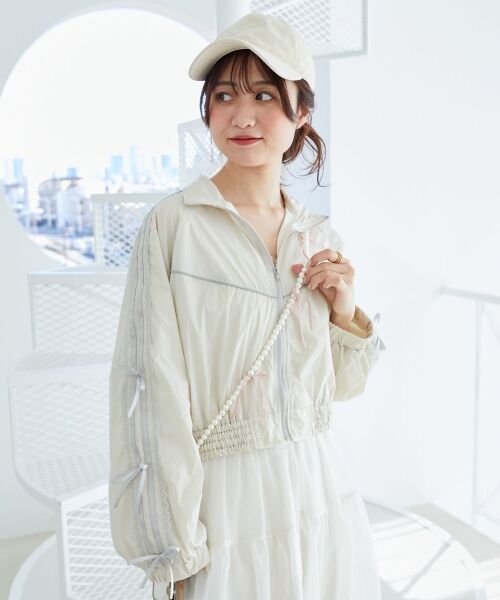 MAJESTIC LEGON / マジェスティックレゴン ブルゾン | リボンライントラックブルゾン | 詳細4