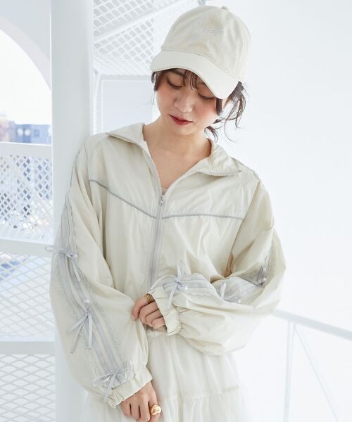 MAJESTIC LEGON / マジェスティックレゴン ブルゾン | リボンライントラックブルゾン | 詳細6