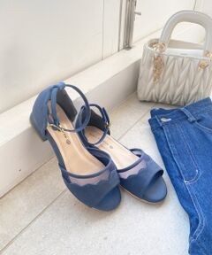 MAJESTIC LEGON / マジェスティックレゴン サンダル | スカラップローヒールサンダル