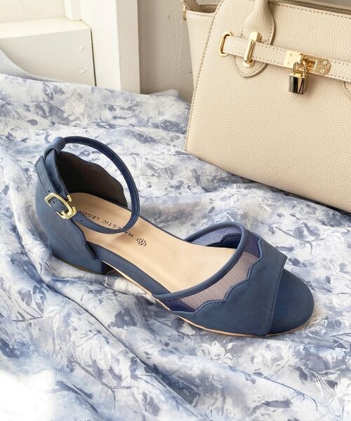 MAJESTIC LEGON / マジェスティックレゴン サンダル | スカラップローヒールサンダル | 詳細19