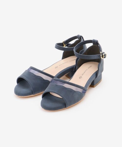 MAJESTIC LEGON / マジェスティックレゴン サンダル | スカラップローヒールサンダル | 詳細28