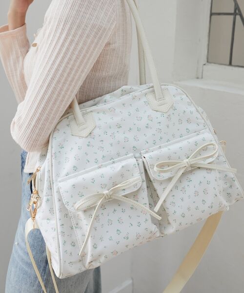 MAJESTIC LEGON / マジェスティックレゴン ボストンバッグ | ◇フラワートラベルボストンバッグ | 詳細10