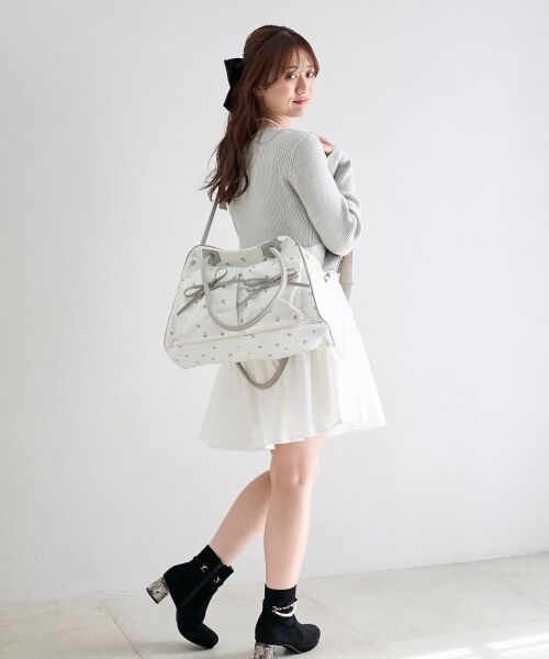 MAJESTIC LEGON / マジェスティックレゴン ボストンバッグ | ◇フラワートラベルボストンバッグ | 詳細11