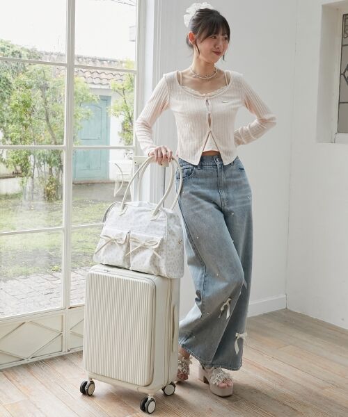 MAJESTIC LEGON / マジェスティックレゴン ボストンバッグ | ◇フラワートラベルボストンバッグ | 詳細5