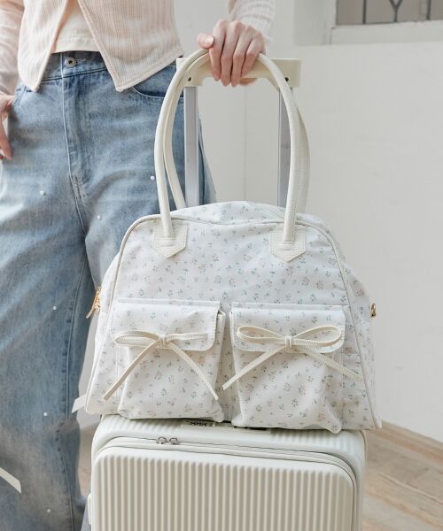 MAJESTIC LEGON / マジェスティックレゴン ボストンバッグ | ◇フラワートラベルボストンバッグ | 詳細7