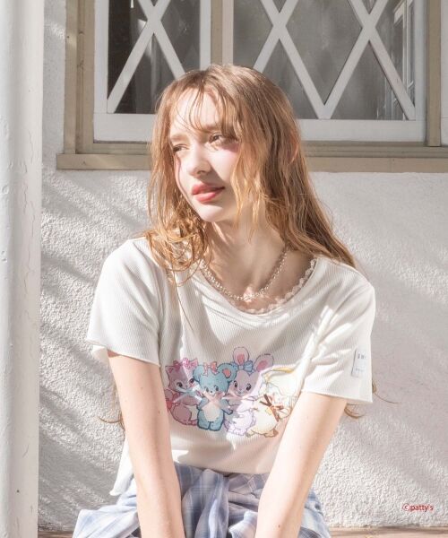 MAJESTIC LEGON/マジェスティックレゴン SWIMMERコラボ キャラTシャツ オフ M MAJESTIC LEGON/マジェスティックレゴン SWIMMERコラボ キャラTシャツ オフ M