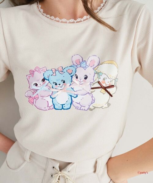 MAJESTIC LEGON/マジェスティックレゴン SWIMMERコラボ キャラTシャツ ベージュ M MAJESTIC LEGON/マジェスティックレゴン SWIMMERコラボ キャラTシャツ ベージュ M