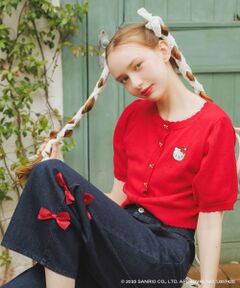 MAJESTIC LEGON / マジェスティックレゴン カーディガン・ボレロ | ハローキティ リボンニットカーデ