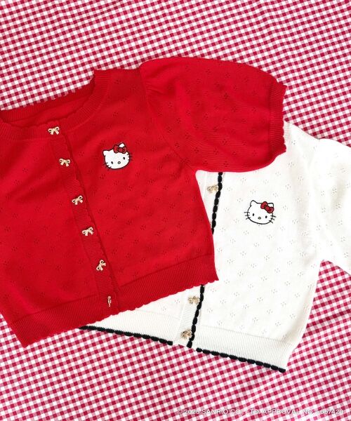 MAJESTIC LEGON / マジェスティックレゴン カーディガン・ボレロ | ハローキティ リボンニットカーデ | 詳細3