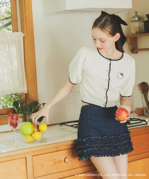 MAJESTIC LEGON / マジェスティックレゴン カーディガン・ボレロ | ハローキティ リボンニットカーデ | 詳細6