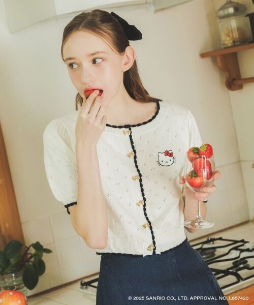 MAJESTIC LEGON / マジェスティックレゴン カーディガン・ボレロ | ハローキティ リボンニットカーデ | 詳細8