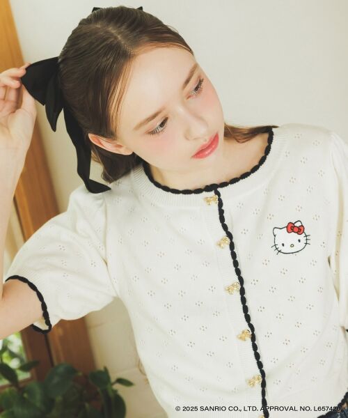 MAJESTIC LEGON / マジェスティックレゴン カーディガン・ボレロ | ハローキティ リボンニットカーデ | 詳細9