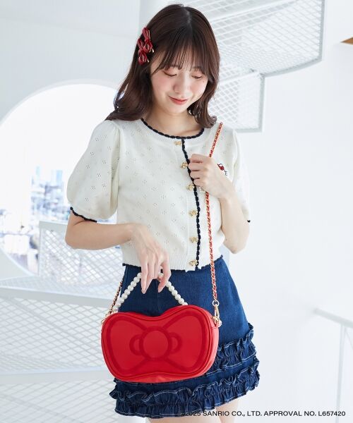 MAJESTIC LEGON / マジェスティックレゴン ショルダーバッグ | ハローキティ リボンチェーンバッグ | 詳細6