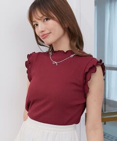 MAJESTIC LEGON / マジェスティックレゴン カットソー | ノースリフリルメロウリブトップス