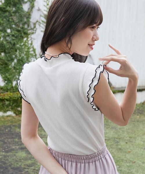 MAJESTIC LEGON / マジェスティックレゴン カットソー | ノースリフリルメロウリブトップス | 詳細14