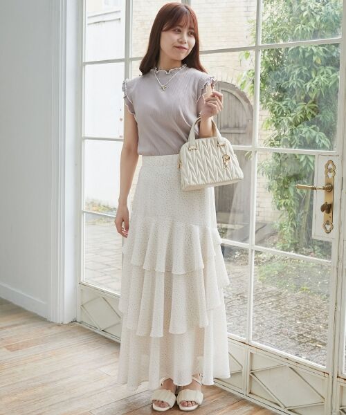 MAJESTIC LEGON / マジェスティックレゴン カットソー | ノースリフリルメロウリブトップス | 詳細17