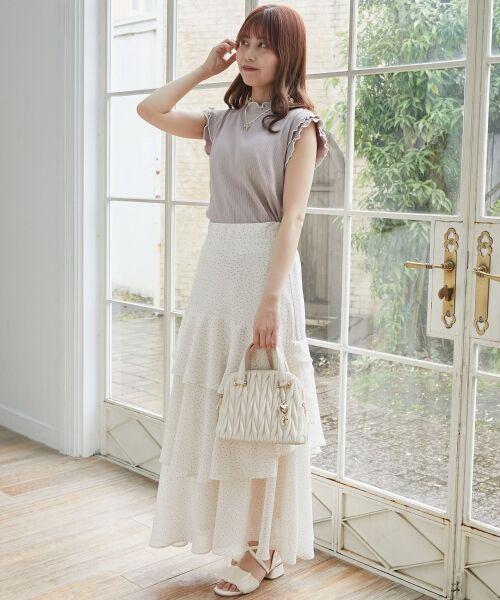 MAJESTIC LEGON / マジェスティックレゴン カットソー | ノースリフリルメロウリブトップス | 詳細18